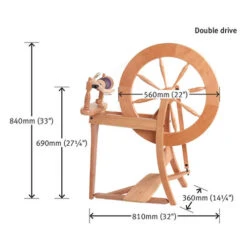 Ashford Traditional Spinning Wheel - Double Drive -BEKA Sales Store ASH DDSWb 23704.1580226120