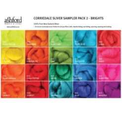 Corriedale Wool Felting Sample Pack -BEKA Sales Store ASH FSP2c 71000.1699028105