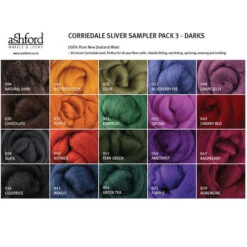 Corriedale Wool Felting Sample Pack -BEKA Sales Store ASH FSP3c 91875.1699028102