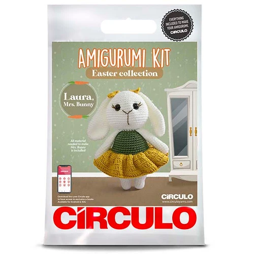 Circulo Amigurumi Kit - Laura, Mrs. Bunny 2 Circulo Amigurumi Kit - Laura, Mrs. Bunny - Image 2