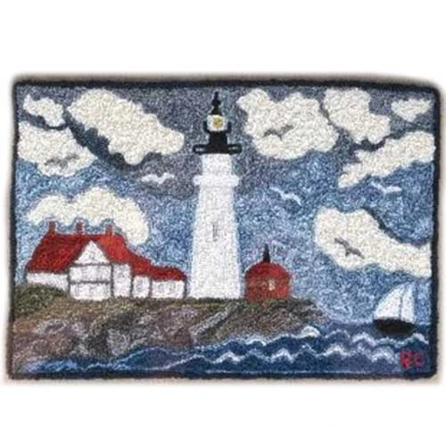 Punch Needle Kit - Maine Lighthouse 1 Punch Needle Kit - Maine Lighthouse