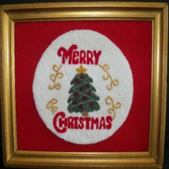 Punch Needle Kit - Merry Christmas -BEKA Sales Store HCF PNK 009b 90614.1586725158
