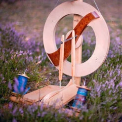 Kromski Fantasia Spinning Wheel - Clear With Walnut Accent -BEKA Sales Store KRO 212b 68537.1651060677