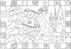 Kentucky Montage Rug Pattern -BEKA Sales Store Kentucky Montage Rug Pattern on Linen 18x26 26x37 35x50 2 82945.1543861287