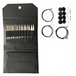 LYKKE 5" Interchangeable Knitting Needle Set - Black Faux Leather 6 LYKKE 5" Interchangeable Knitting Needle Set - Black Faux Leather -BEKA Sales Store LYK 24318b 53977.1552777219