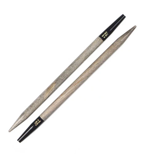 LYKKE 5" Interchangeable Knitting Needle Set - Black Faux Leather 2 LYKKE 5" Interchangeable Knitting Needle Set - Black Faux Leather - Image 2