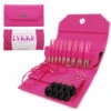 LYKKE Blush 3.5" Interchangeable Knitting Needle Set - Magenta Basketweave -BEKA Sales Store LYK 67223 04868.1605644014