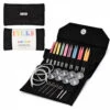 LYKKE Colour 3.5" Interchangeable Knitting Needle Set - Black Suede