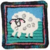 Complete Coaster Rug Hooking Kit - Sheep -BEKA Sales Store MMF COA 009 86350.1665588878