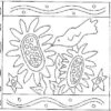 One Crow And Sunflowers Rug Pattern -BEKA Sales Store One Crow and Sunflowers Rug Pattern on Linen 22x28 27x35 2 06874.1557240271