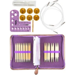 CarryC Interchangeable Bamboo Knitting Needle Set -BEKA Sales Store SPI 072976b 91197.1562262849