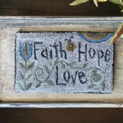 Punch Needle Kit - Faith Hope Love Bee -BEKA Sales Store TPT PN 270b 05522.1600699542