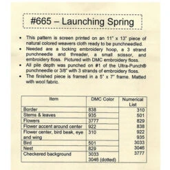 Punch Needle Pattern - Launching Spring -BEKA Sales Store TTB PAT 665b 63321.1589378888