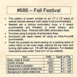 Punch Needle Pattern - Fall Festival -BEKA Sales Store TTB PAT 686b 52136.1589378761