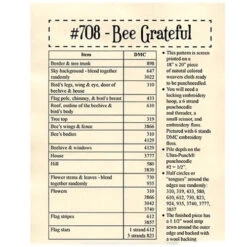Punch Needle Pattern - Bee Grateful -BEKA Sales Store TTB PAT 708b 82747.1589378147