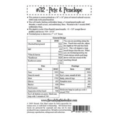 Punch Needle Pattern - Pete & Penelope 3 Punch Needle Pattern - Pete & Penelope -BEKA Sales Store TTB PAT 712b 35427.1585662928
